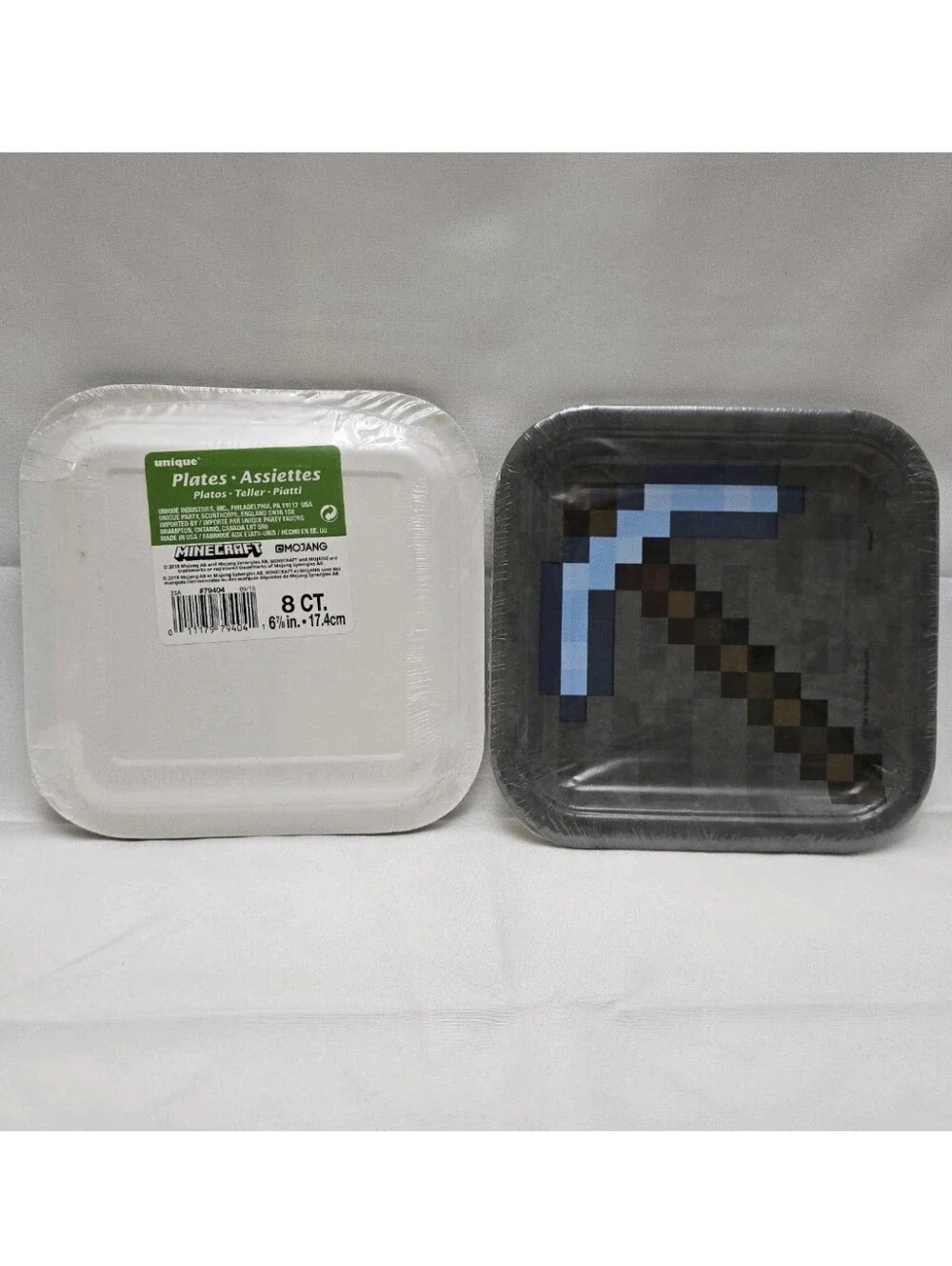 Minecraft 48pc Party Supplies Set Serves 16 Dinner & Cake Plates Creeper Napkins